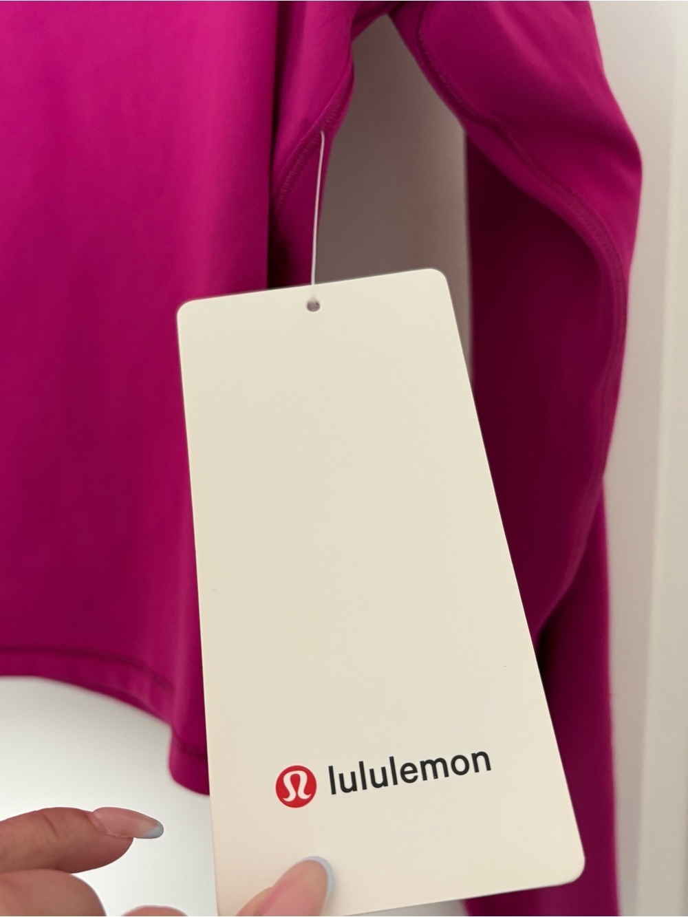 Lululemon Women’s Ripened Raspberry Wunder Train Cropped Long Sleeve Shirt - Picture 6 of 12